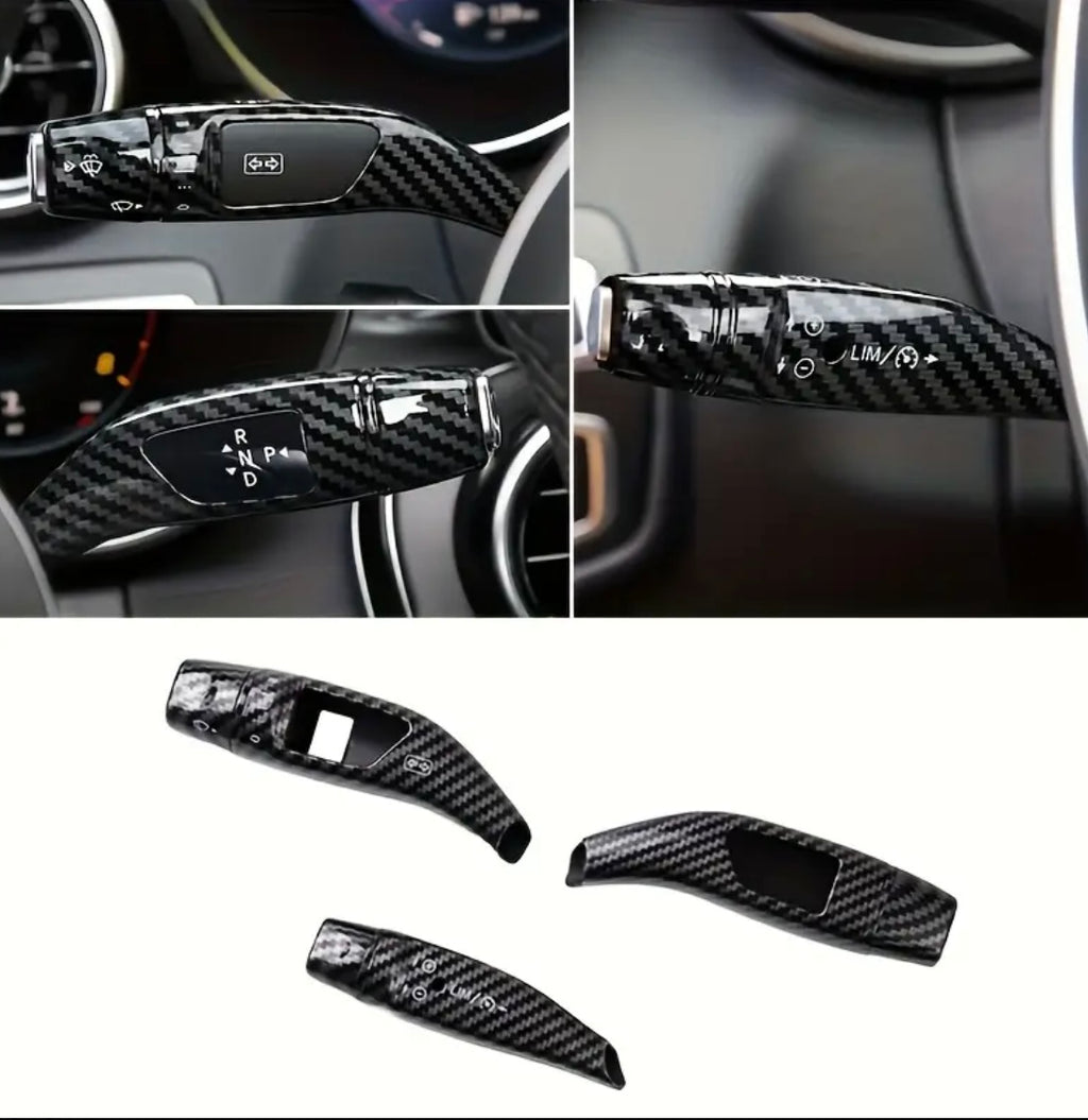 Carbon Fiber Indicator/Wiper, Gearshift, and Cruise control cover (3pcs)