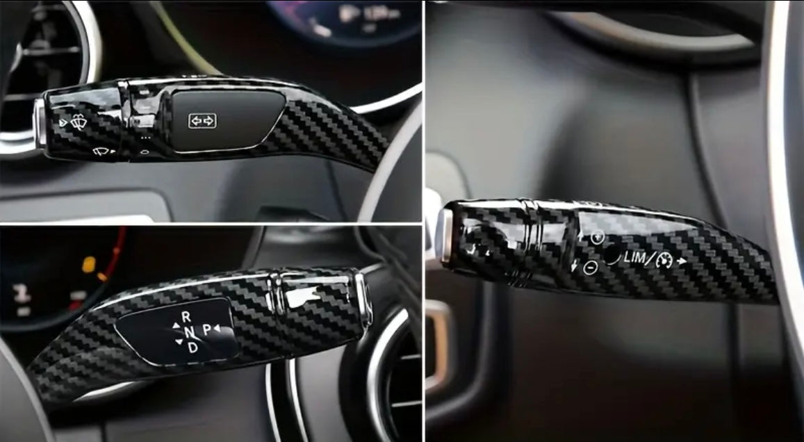 Carbon Fiber Indicator/Wiper, Gearshift, and Cruise control cover (3pcs)
