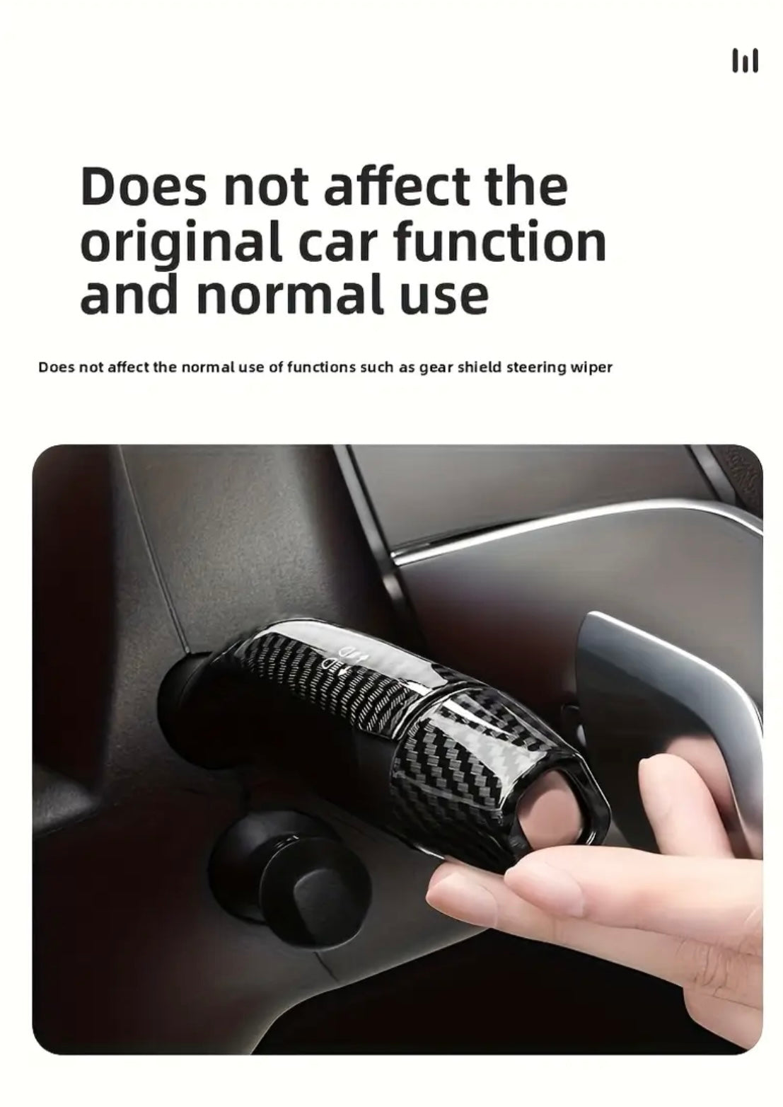 Carbon Fiber Indicator/Wiper and Gearshift covers (2pcs)