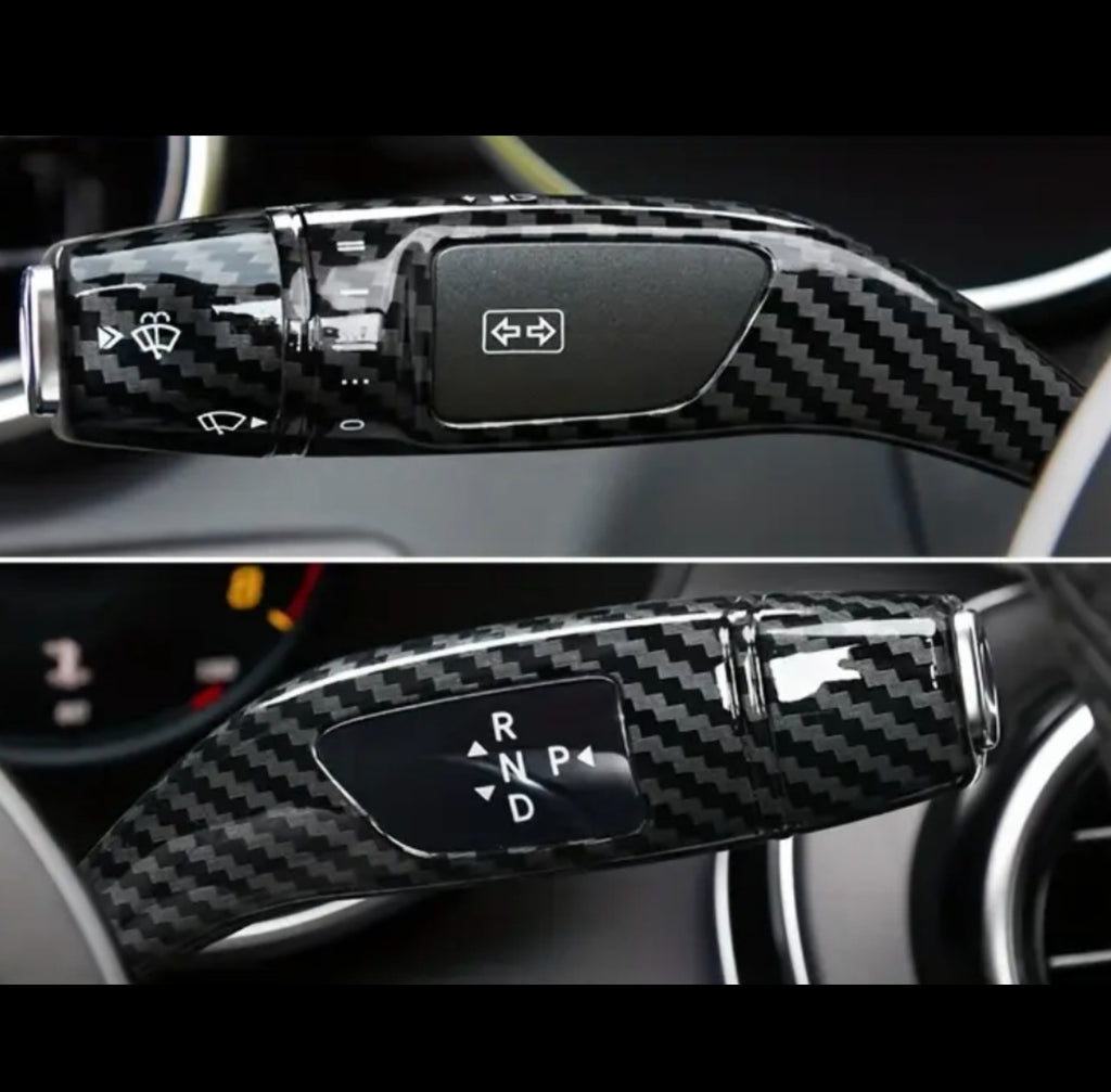 Carbon Fiber Indicator/Wiper and Gearshift covers (2pcs)