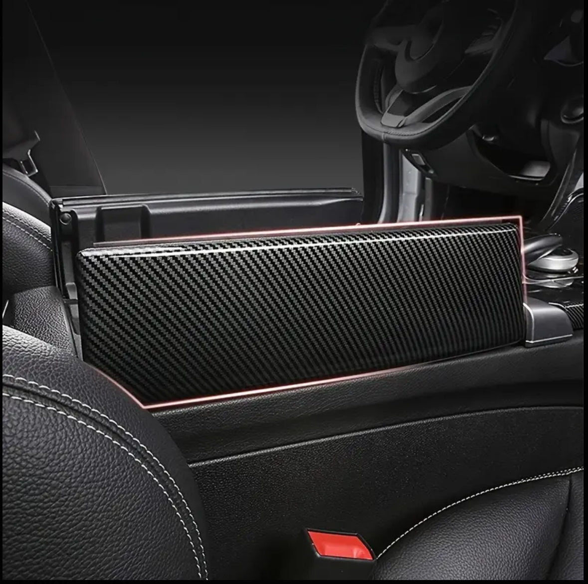 Carbon Fiber Central Storage Box Cover for Mercedes W205