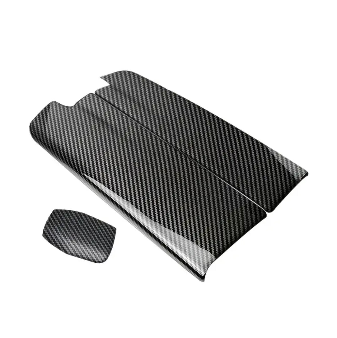 Carbon Fiber Style Car Console Armrest Cover